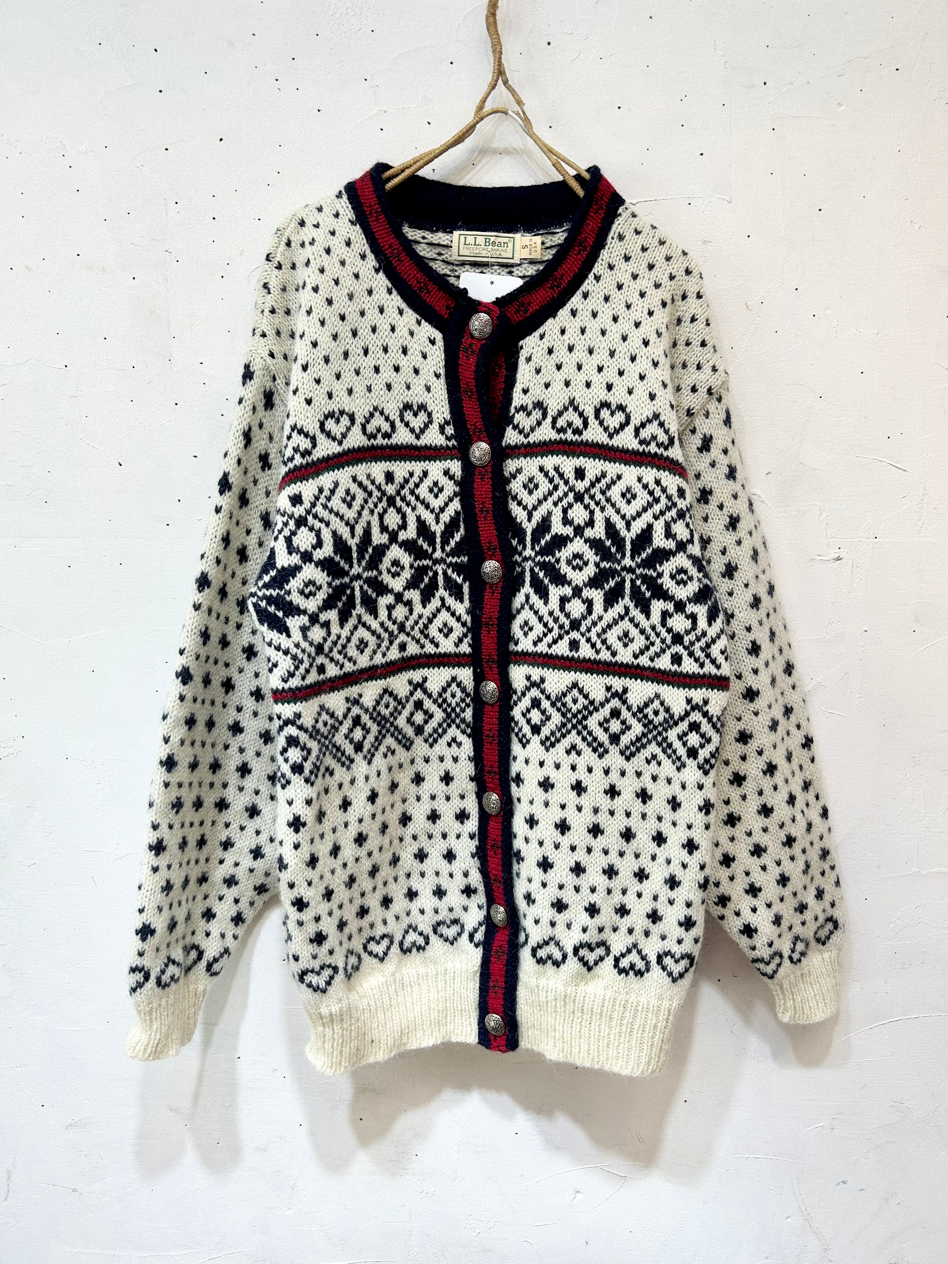 Vintage Nordic Knit Cardigan 〜L.L.Bean〜 [K25650] – GROGGROG