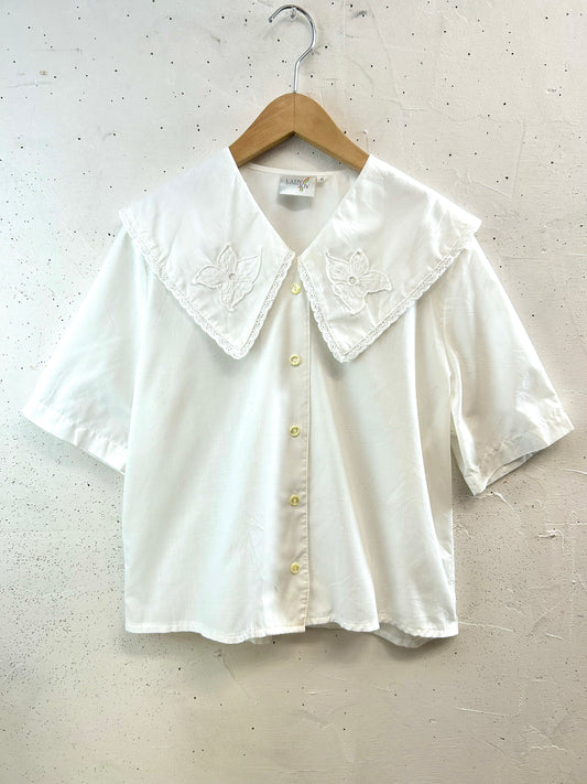 Vintage White Blouse [D32213]