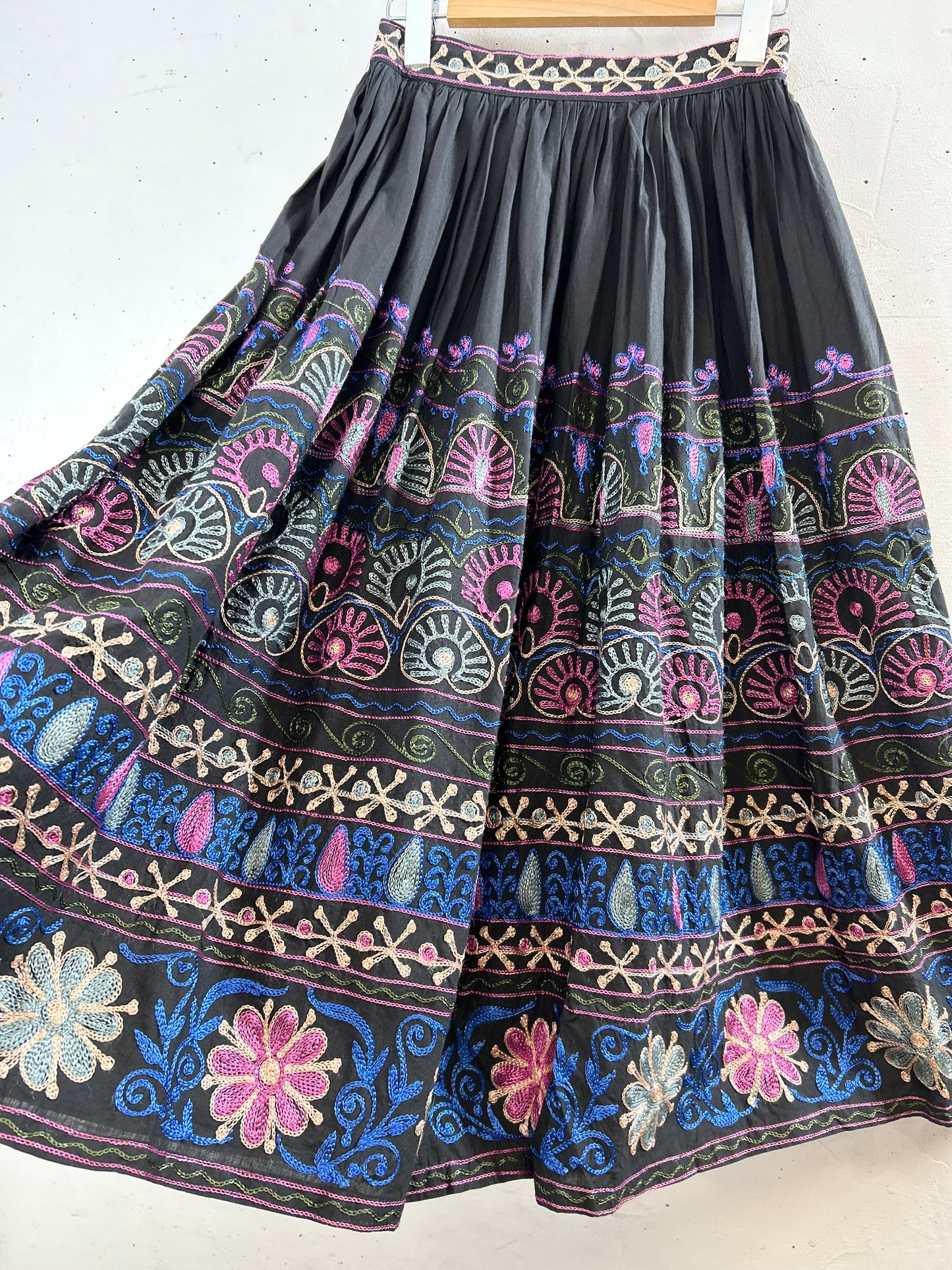 Vintage Flower Stitche Skirt [I30167]