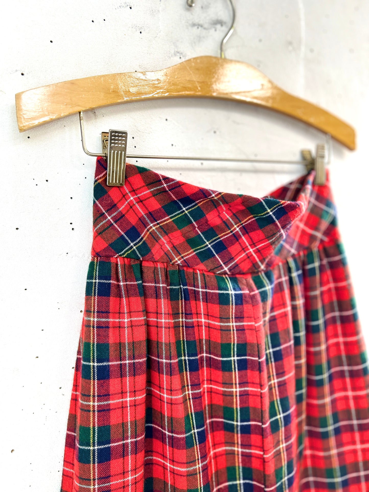 Vintage Plaid Skirt   [L31089]