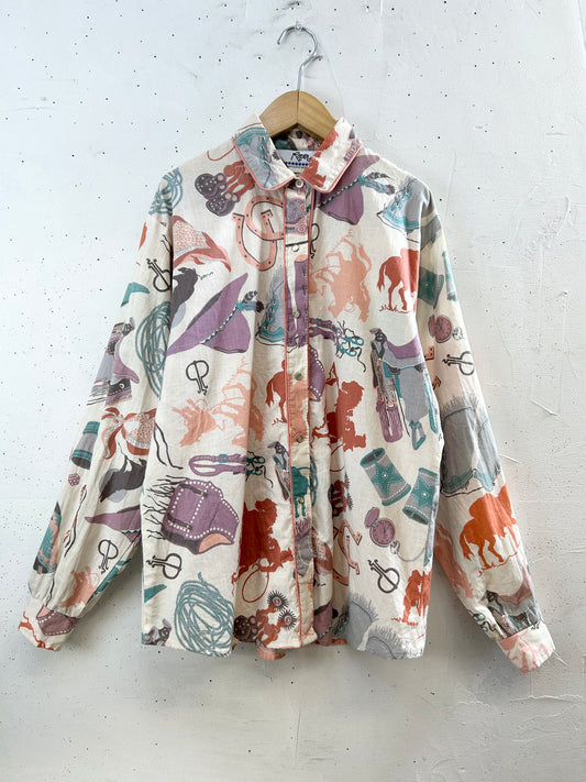 Vintage Western Shirt [I30122]