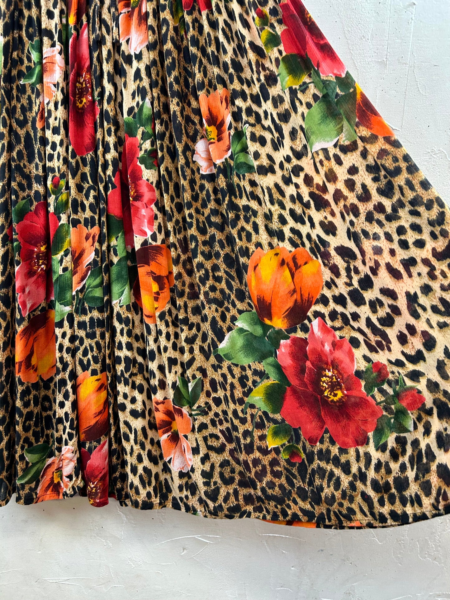 Vintage Indian Rayon Skirt [G30752]