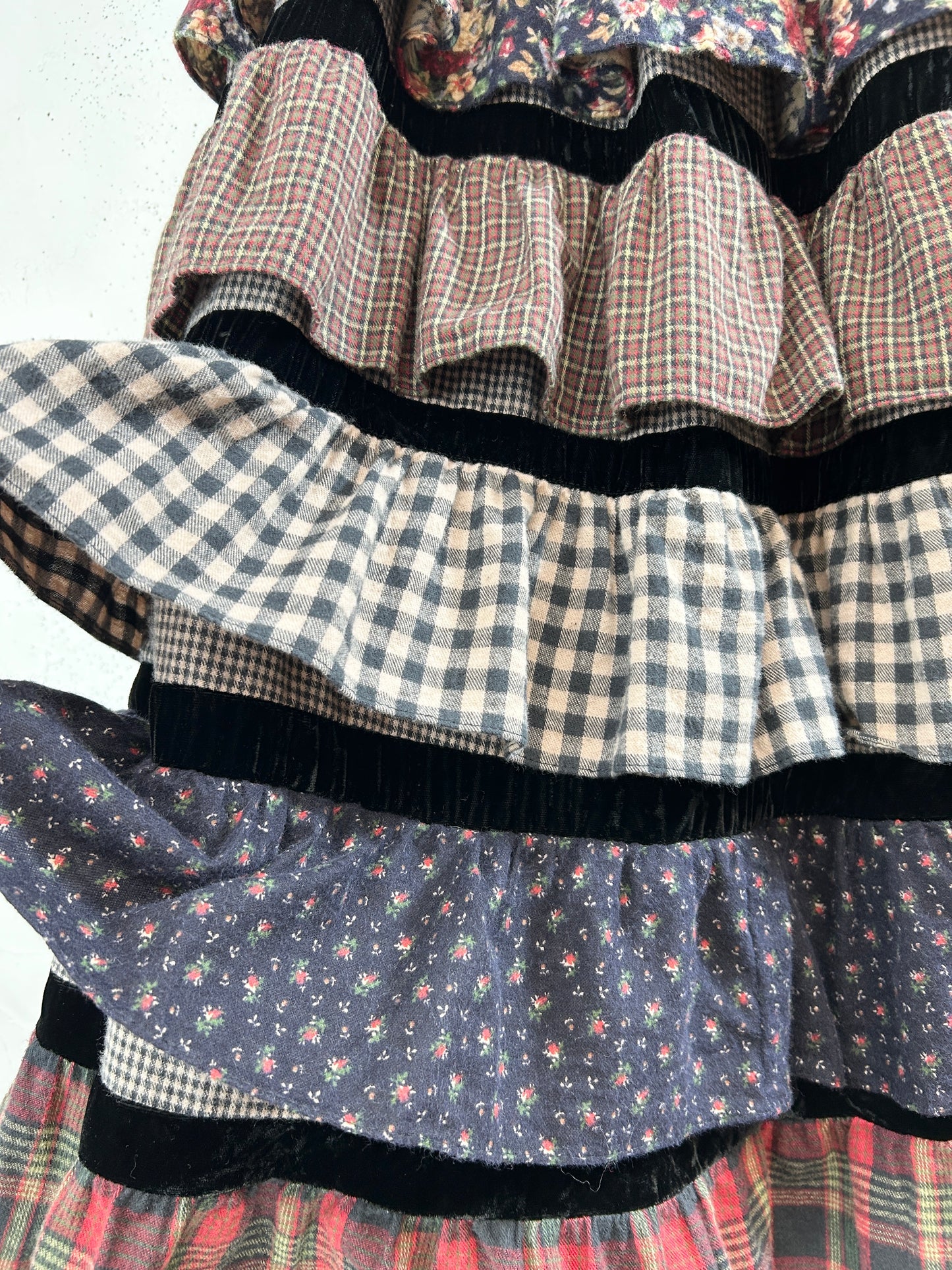 Vintage Tiered Skirt [I33714]