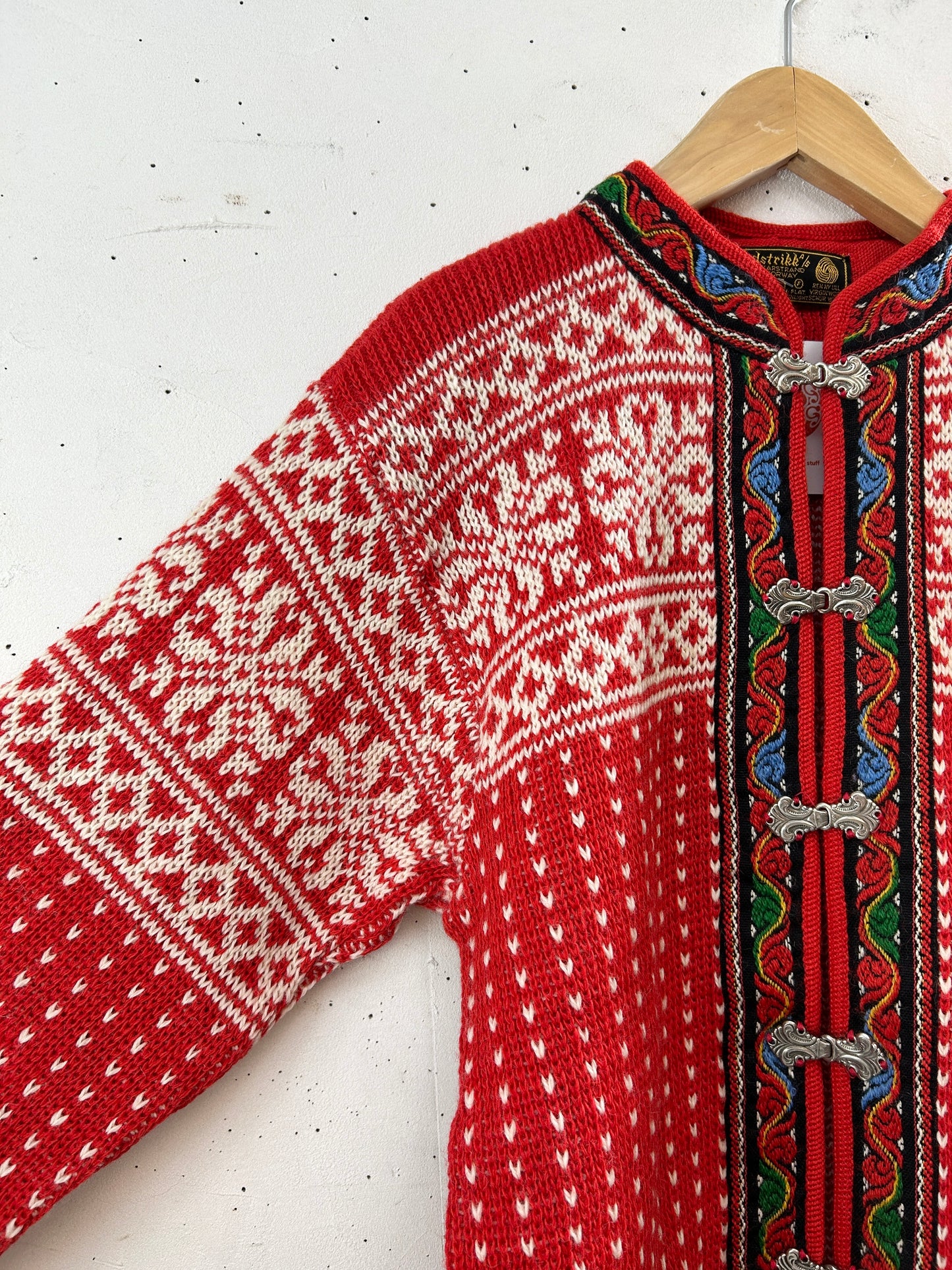 Vintage Nordic Knit Cardigan  MADE IN NORWAY [J30491]