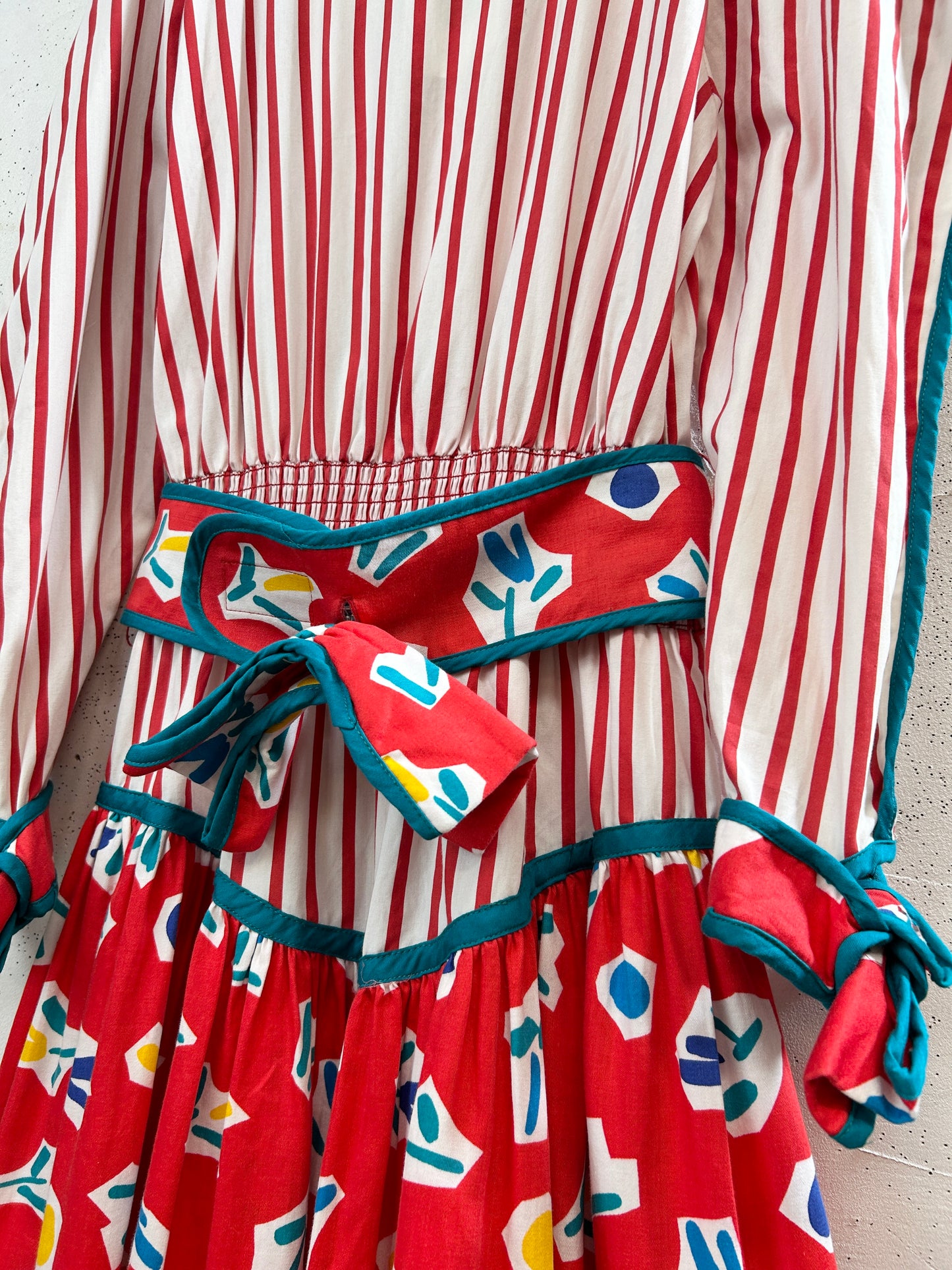 '80s Vintage Dress 〜JEANNE MARC〜 [H33607]