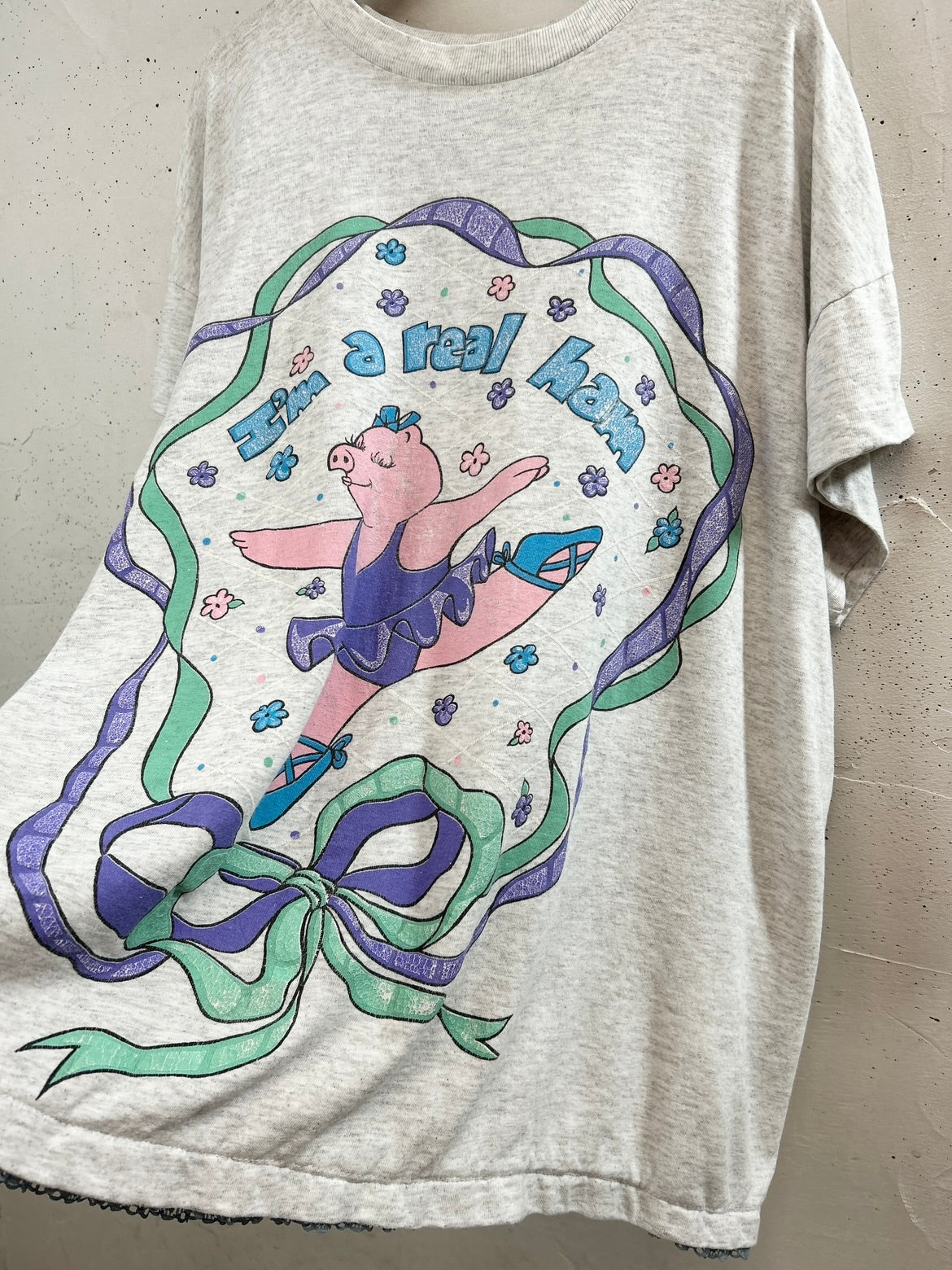 Vintage T Shirt 〜Funny dot CRAZY〜 [E32268]