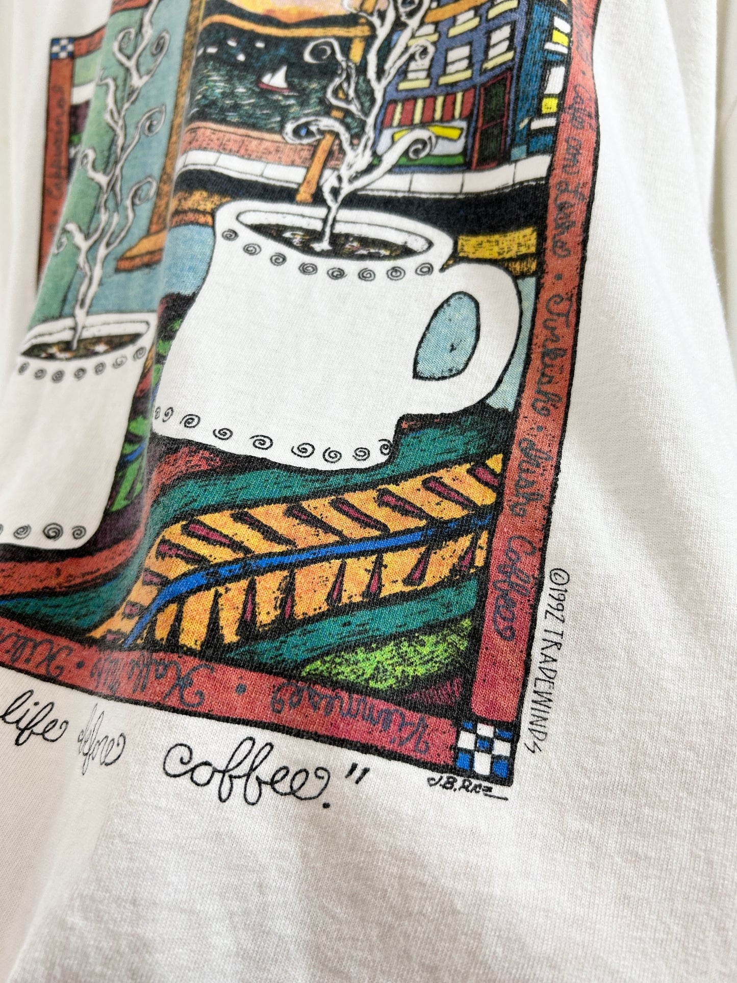 Vintage T SHIRT Coffe [H30797]