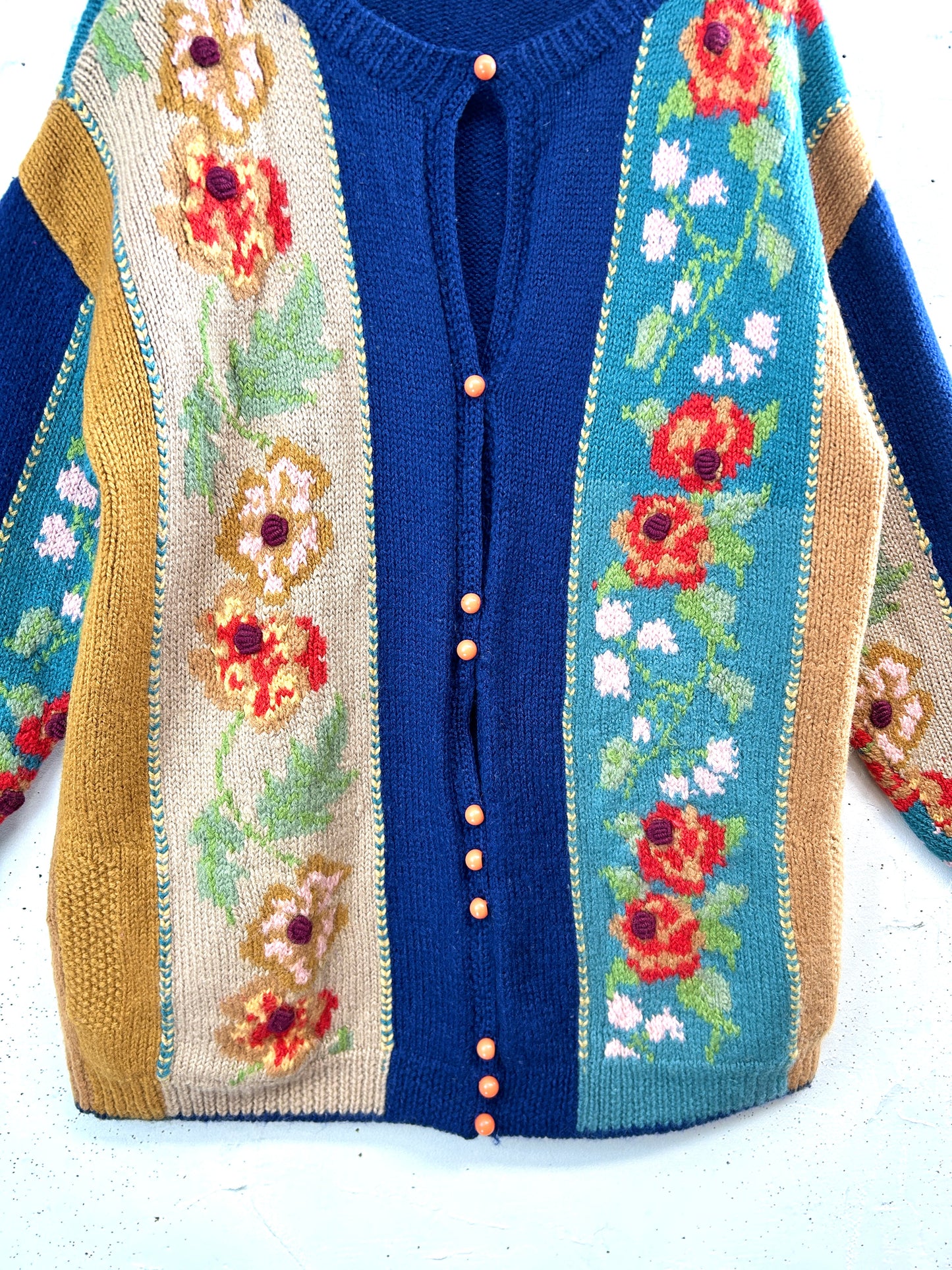 Vintage Hand Knit Cardigan [L31159]