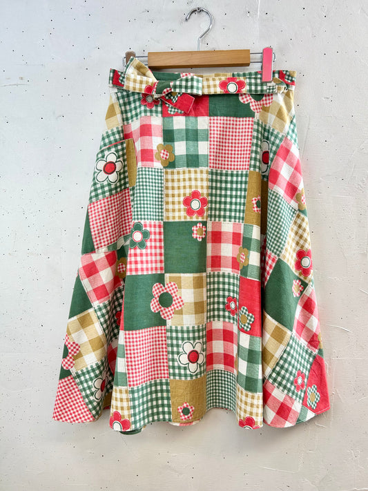 ’70s Vintage Wrap Skirt [G30725]