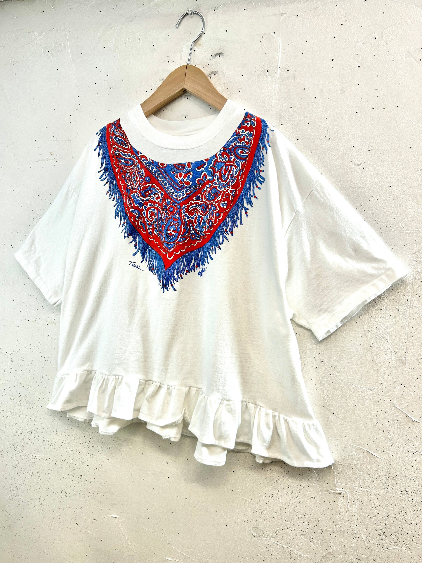 Vintage T Shirt 〜Funny dot CRAZY〜 [E32398]