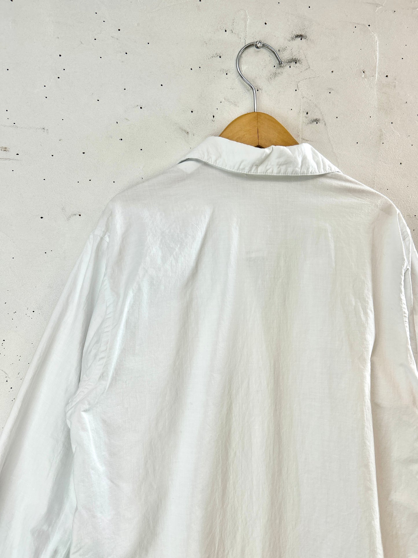 ’50s Vintage White Work Coat  [J30609]