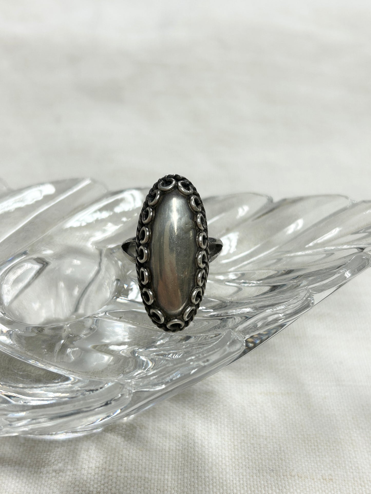 Vintage 925 MEXICO Silver Ring[J30413]