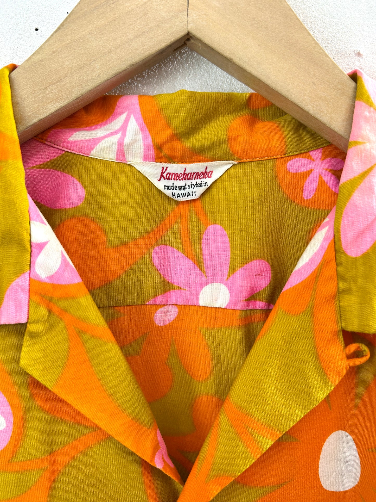 '60s Vintage Hawaiian Shirt 〜Kamehameha〜 [G33071]