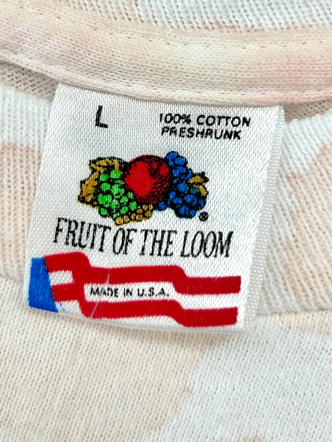 Vintage Hand Painted T-Shirt 〜FRUIT OF THE LOOM 〜 MADE IN USA [E32440]