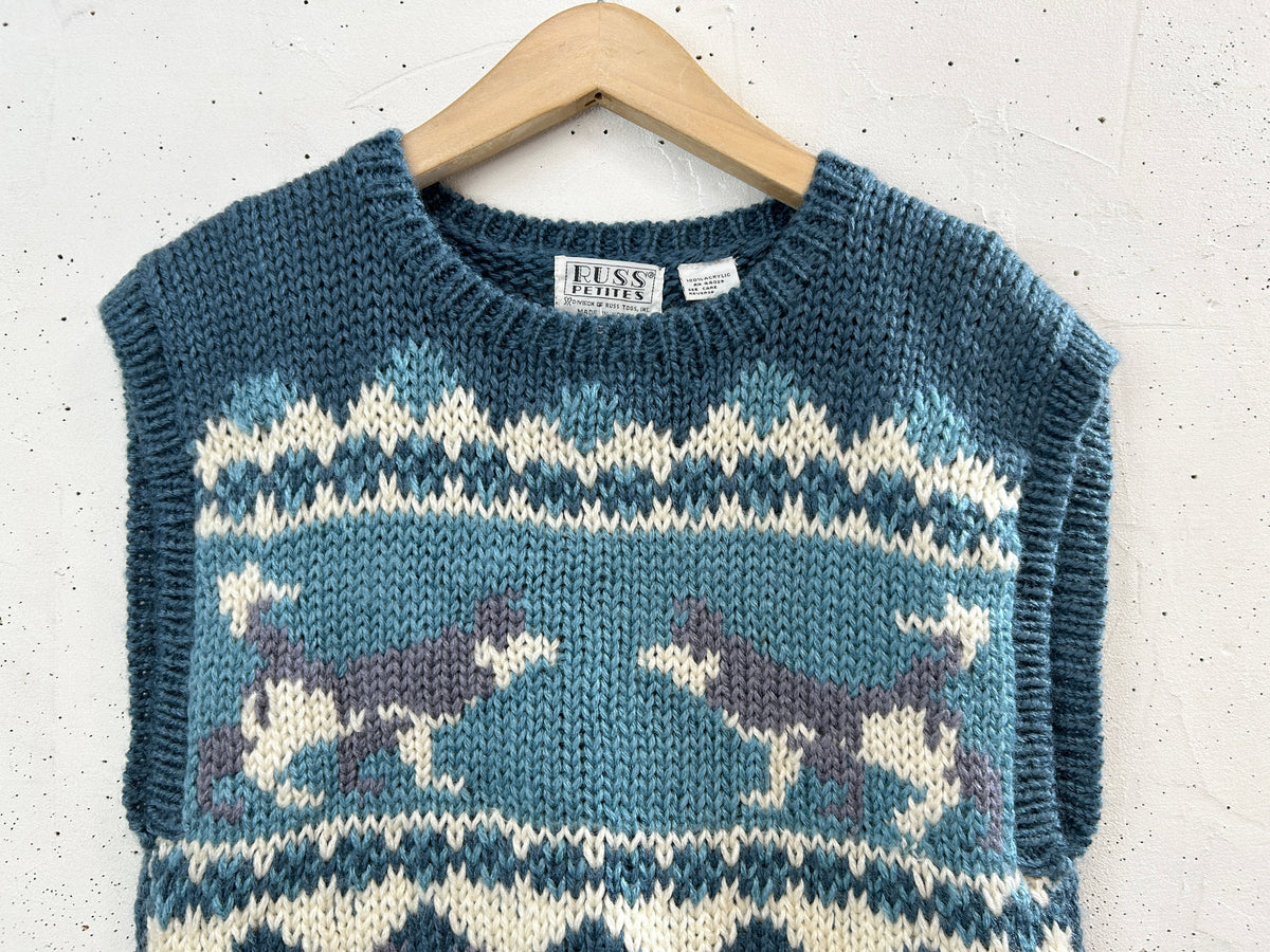Vintage Knit Vest [I33948]