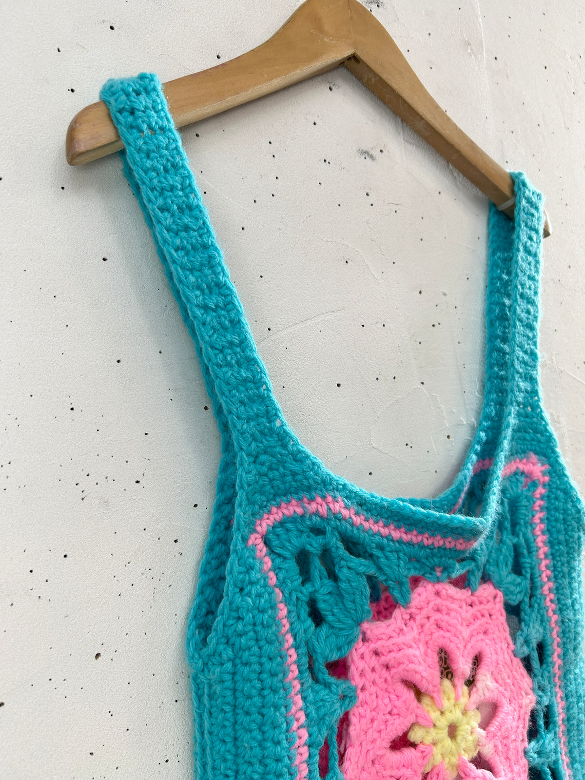 Vintage Granny Square Vest [I33769]