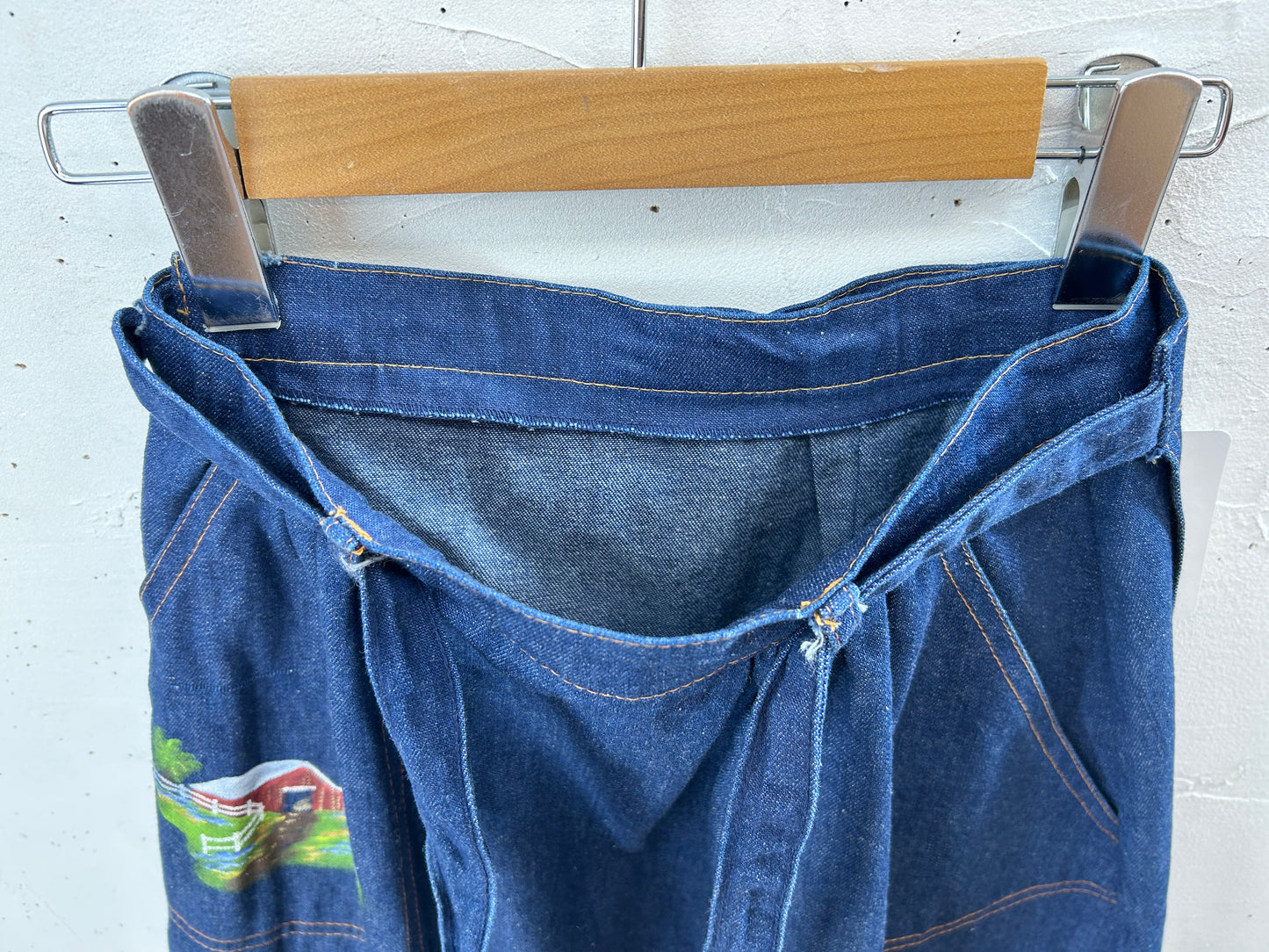 Vintage Wrap Skirt '70s Paint [H30811]