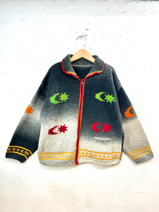 Vintage Hand Knit Cardigan [L31060]