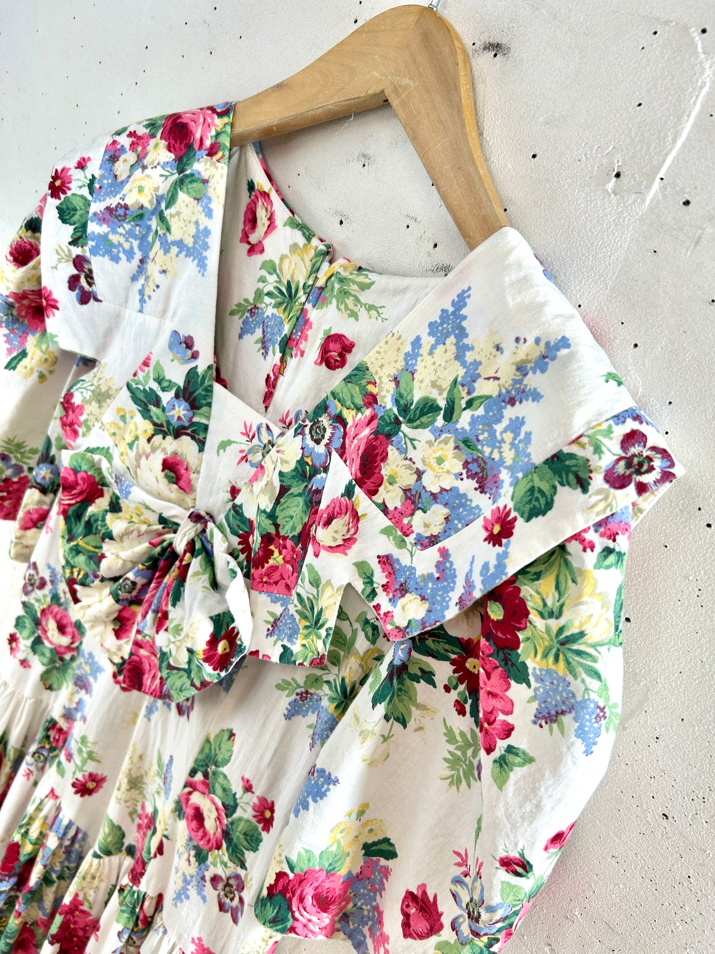Vintage Sailor Collar Dress MADE IN USA [G33245]