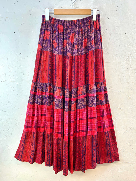 Vintage Tiered Skirt  [H30964]
