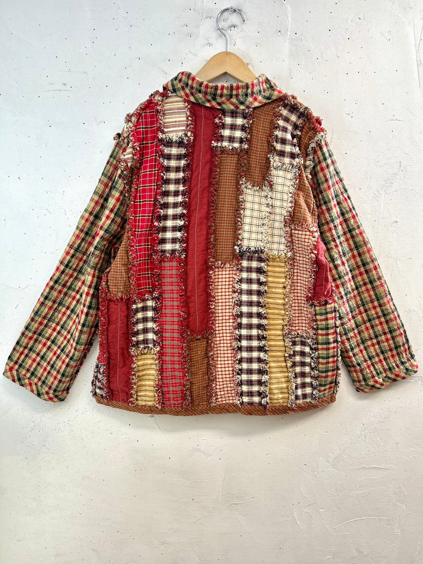 Vintage Patchwork Quilt Jacket  [L31073]