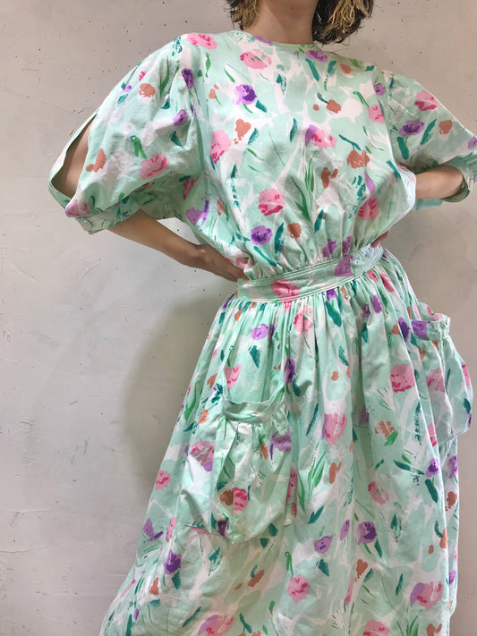 Vintage Flower Dress[G24556]