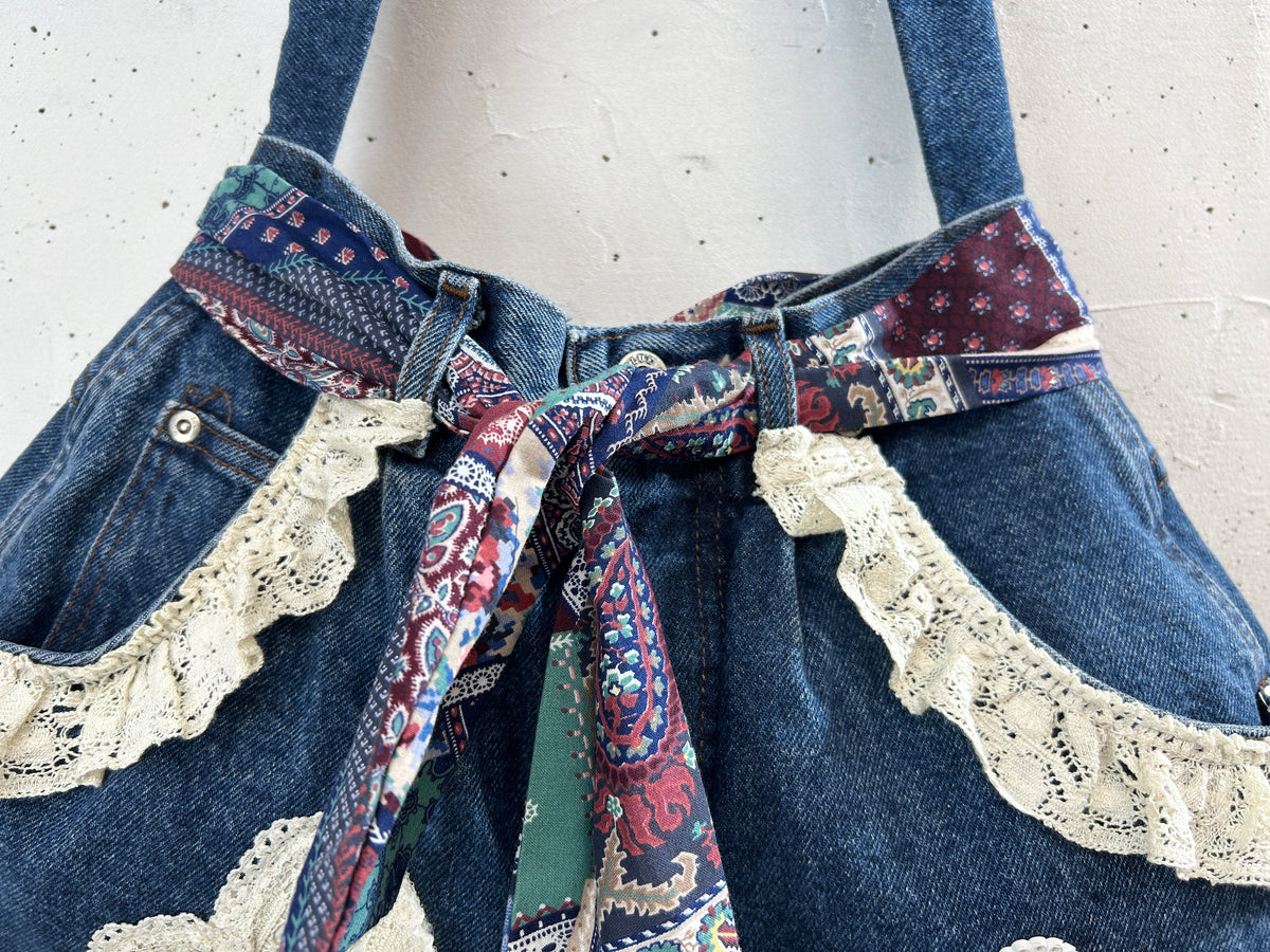 Vintage Denim Custom Bag [J34163]