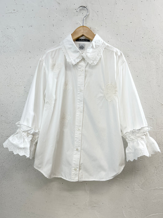 Vintage White Blouse [H33458]