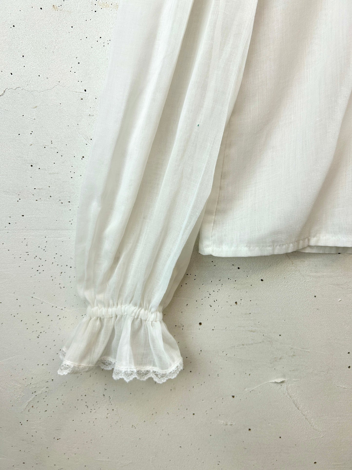 '70sVintage White Blouse 〜GUNNIES〜 [I30321]