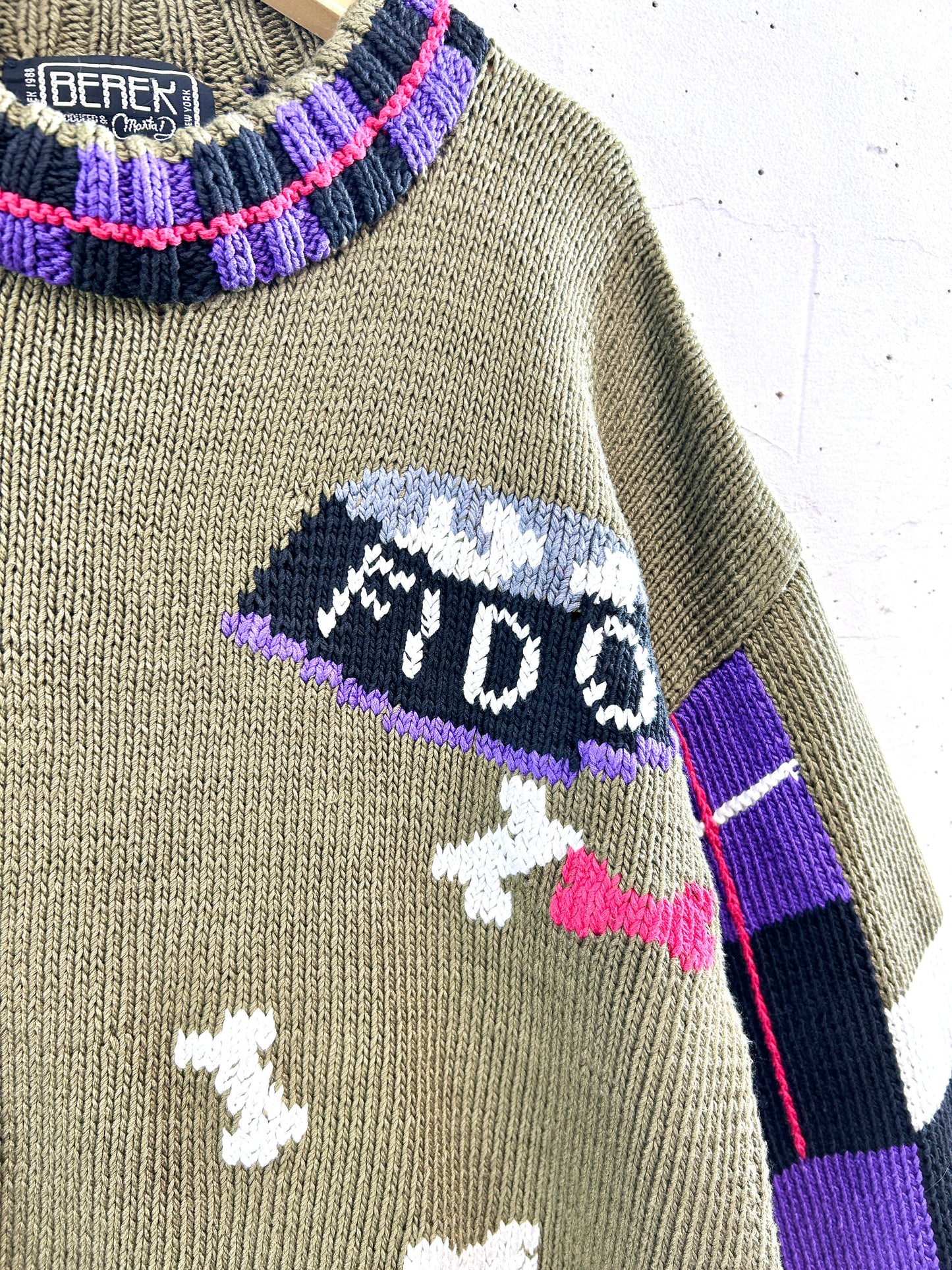 Vintage Cotton Hand Knit Sweater 〜BEREK〜 [L30998]