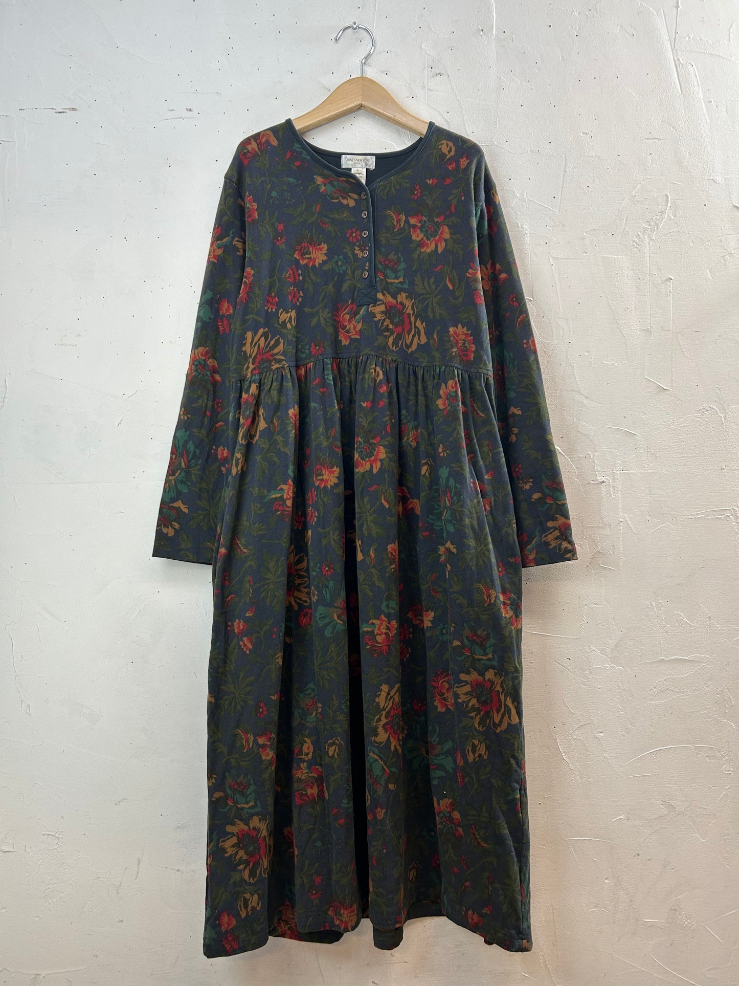 Vintage Flower Cotton Dress [L29216]
