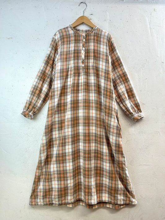 Vintage Plaid Dress 〜L.L.Bean〜 [H33643]