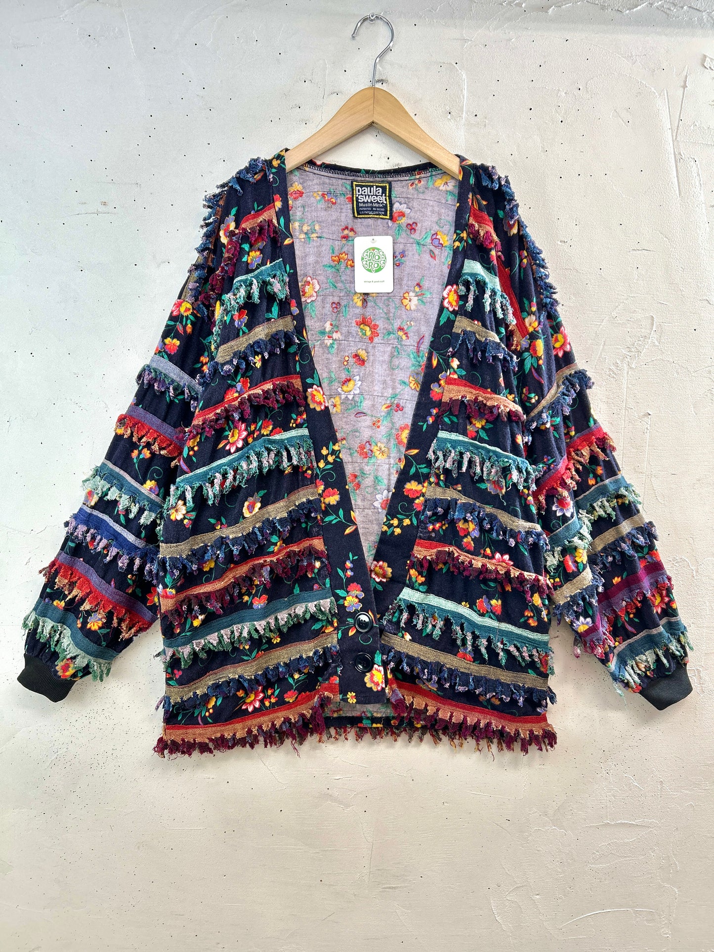 Vintage Fringe Jacket 〜paula sweet〜 [A31245]