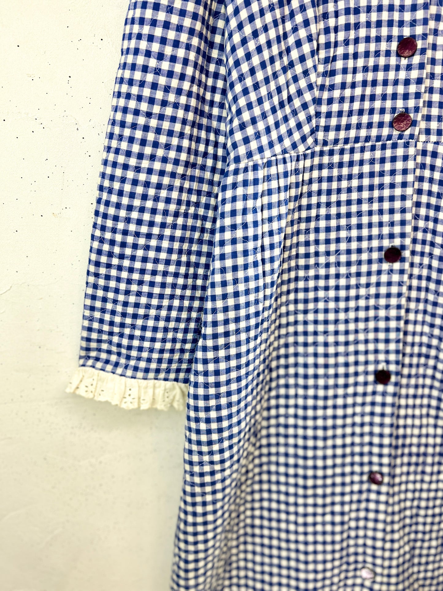 '70sVintage Quilting Gown [L31158]