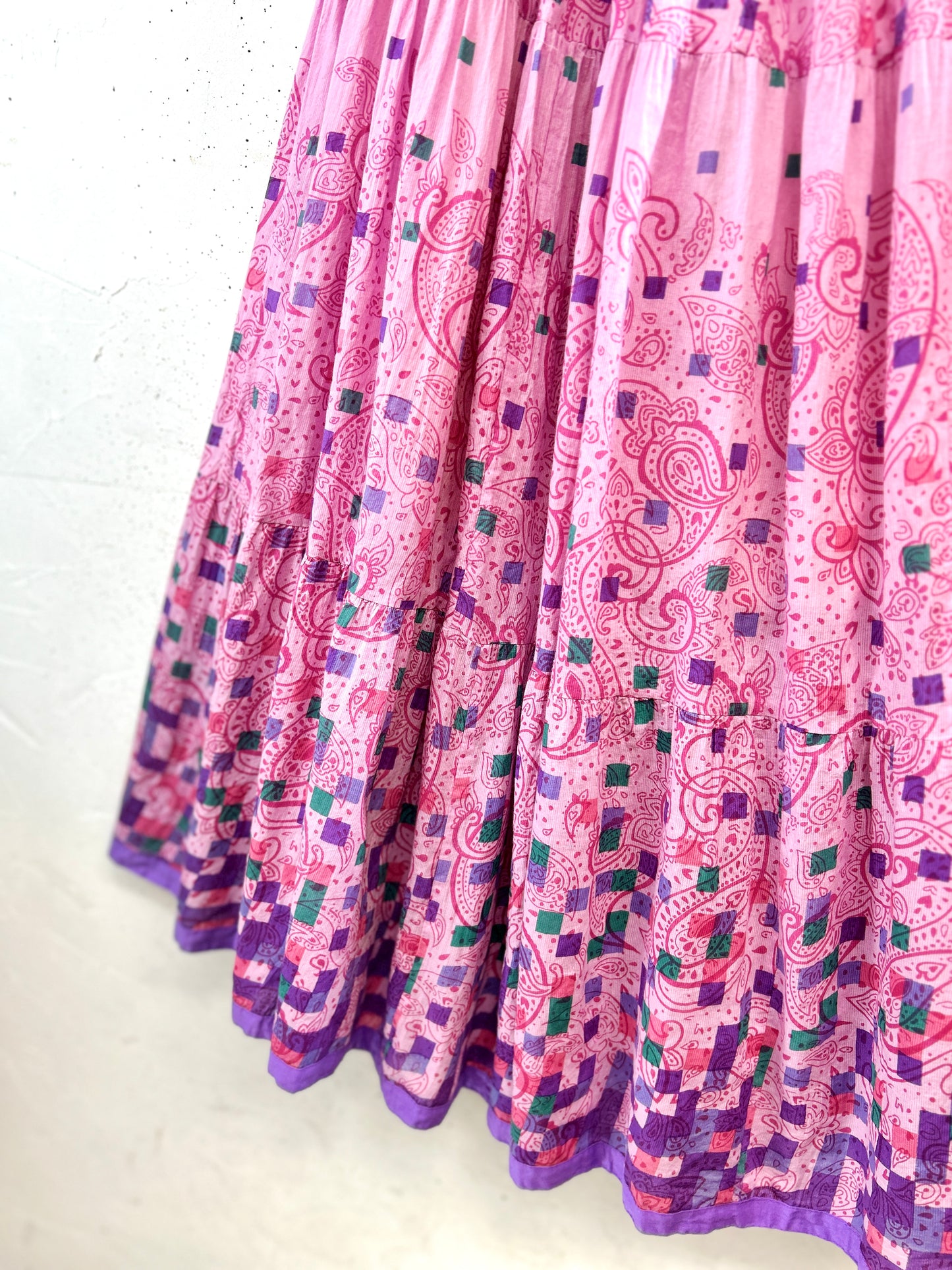 Vintage Tiered Skirt  MADE IN INDIA [B31678]