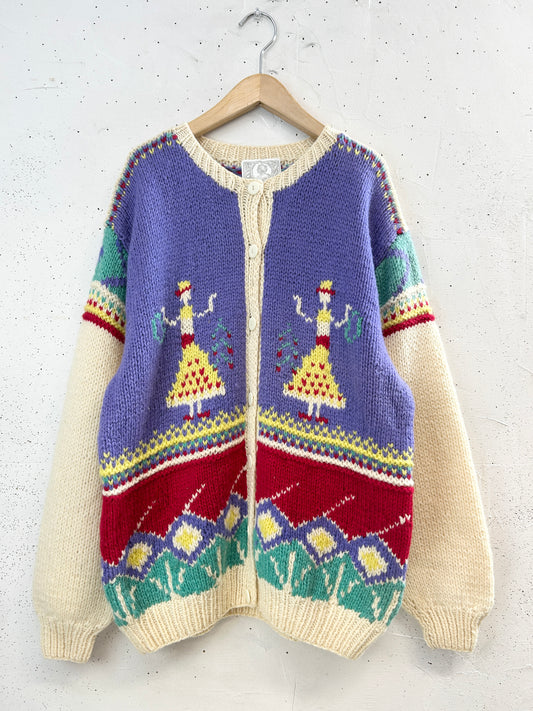 Vintage Knit Cardigan [I34002]