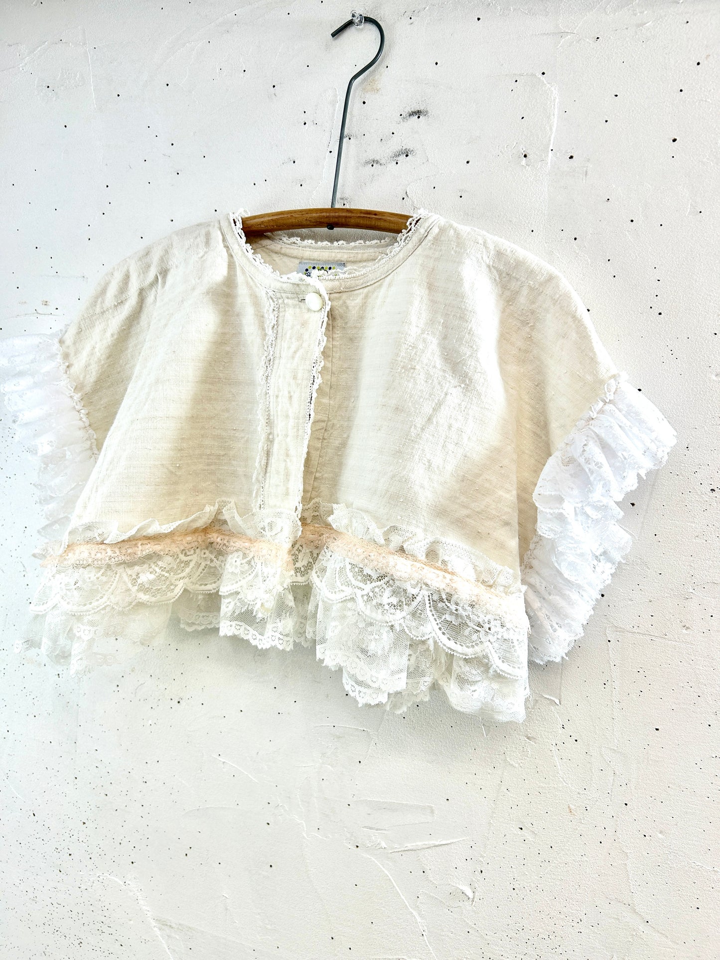 Vintage vest 〜Funny dot CRAZY〜 [F32663]