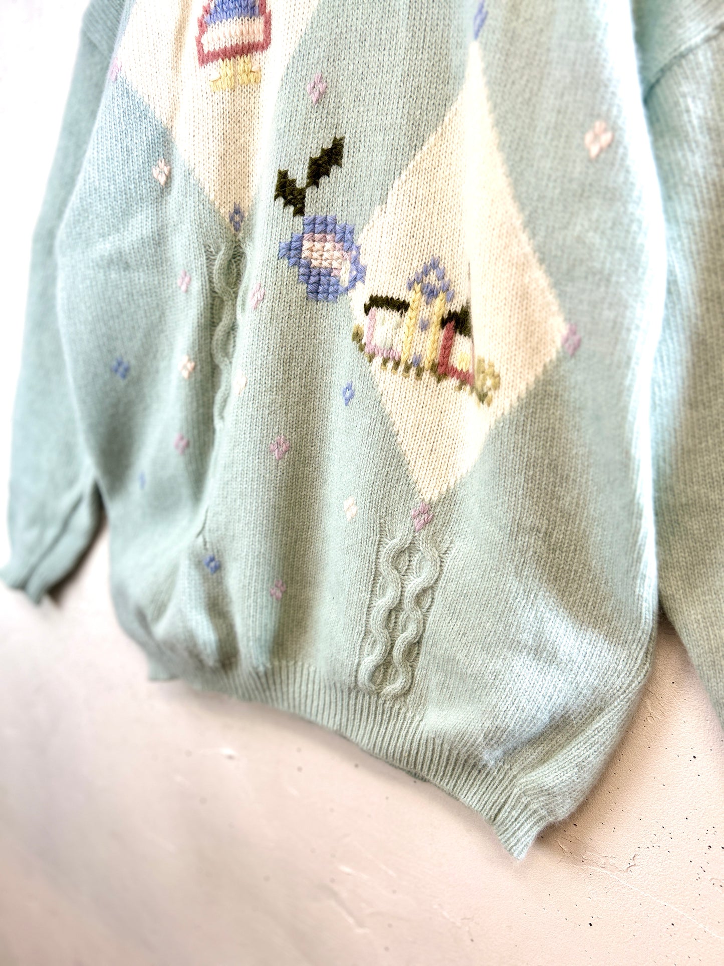 Vintage Knit Sweater MADE IN ITALY [J30620]