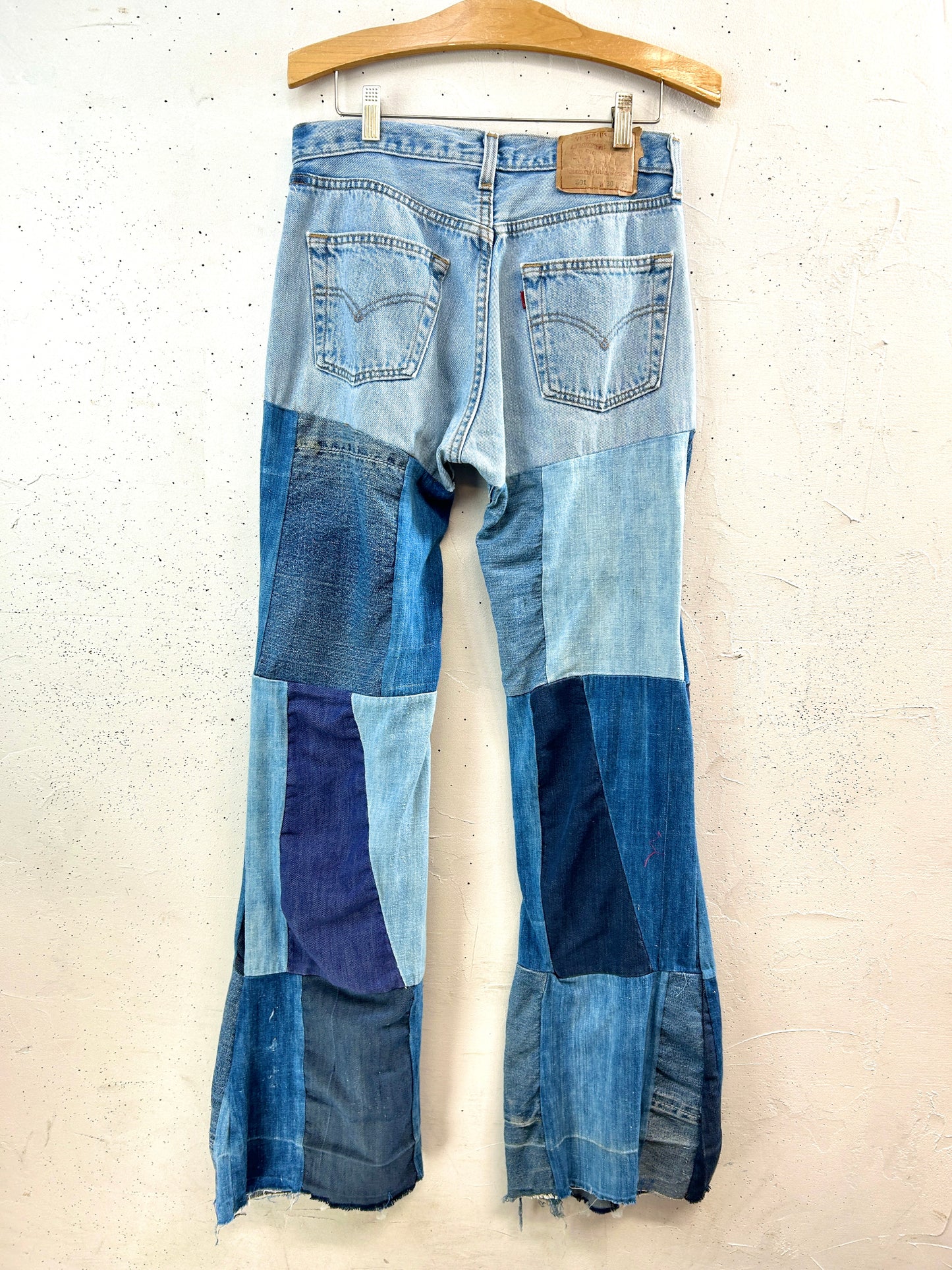 Vintage Crazy Denim Patchwork Pants[F32634]