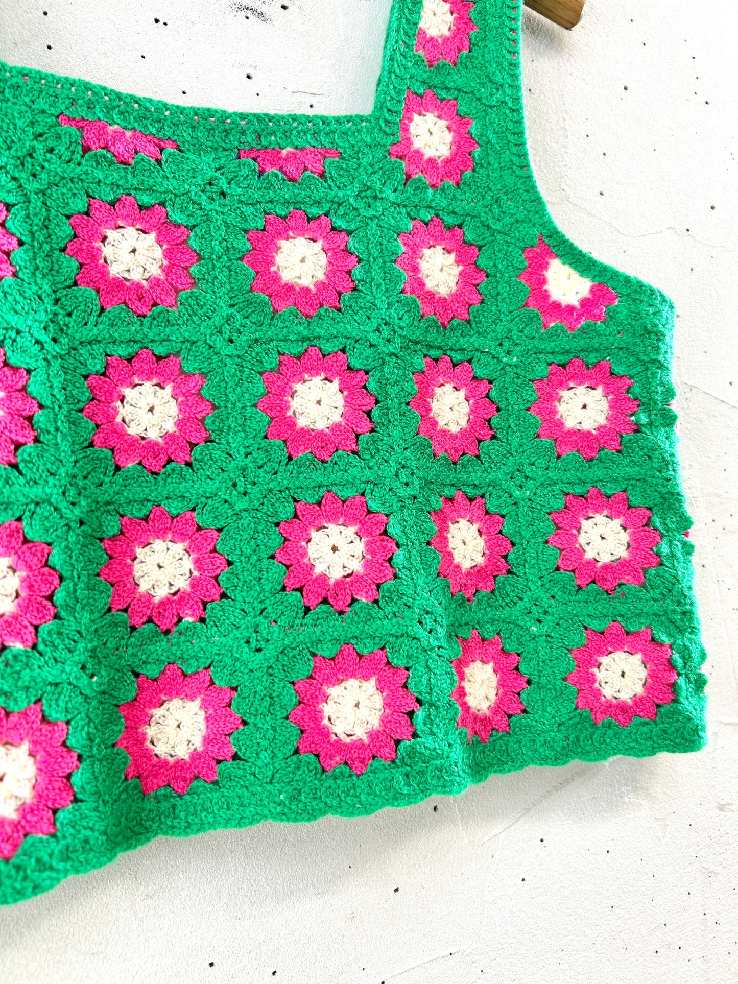 Vintage Granny Square Vest [G32926]