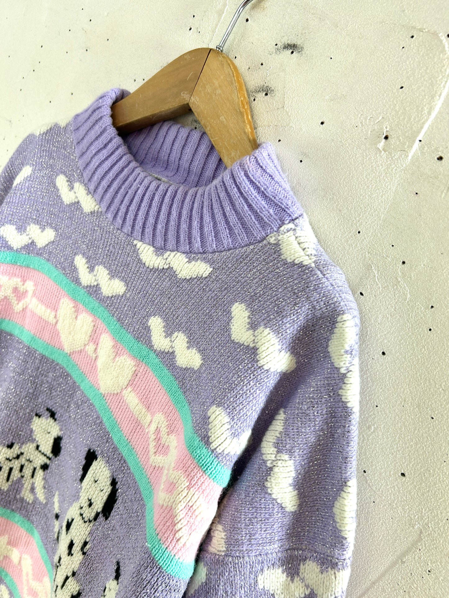 ’80s Vintage Fancy Knit Sweater［H33645]