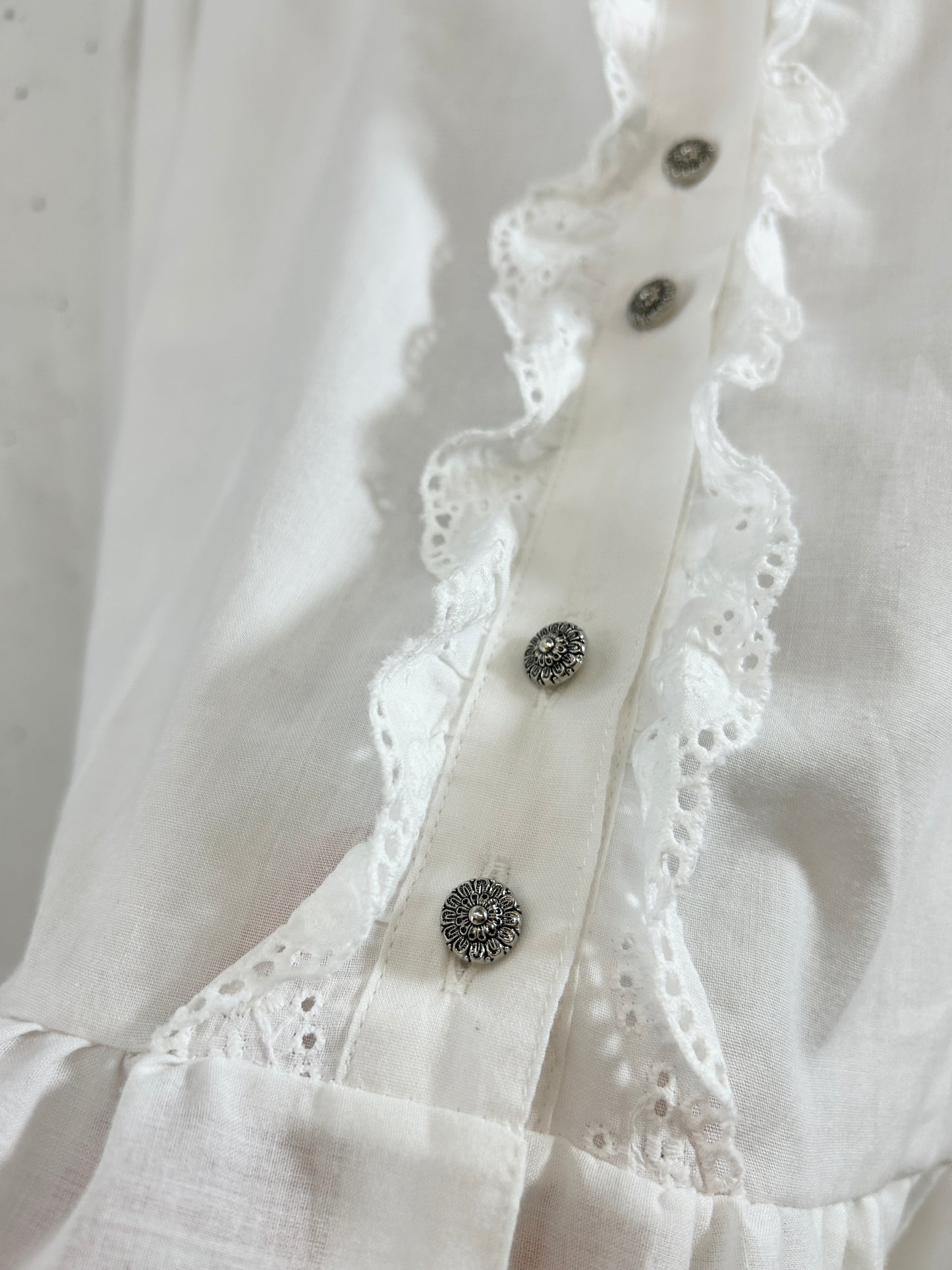 Vintage White Blouse [H30789]