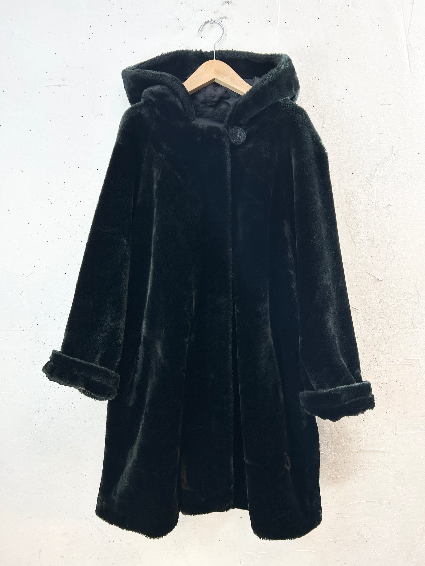 Vintage Eco Fur Coat [J30662]