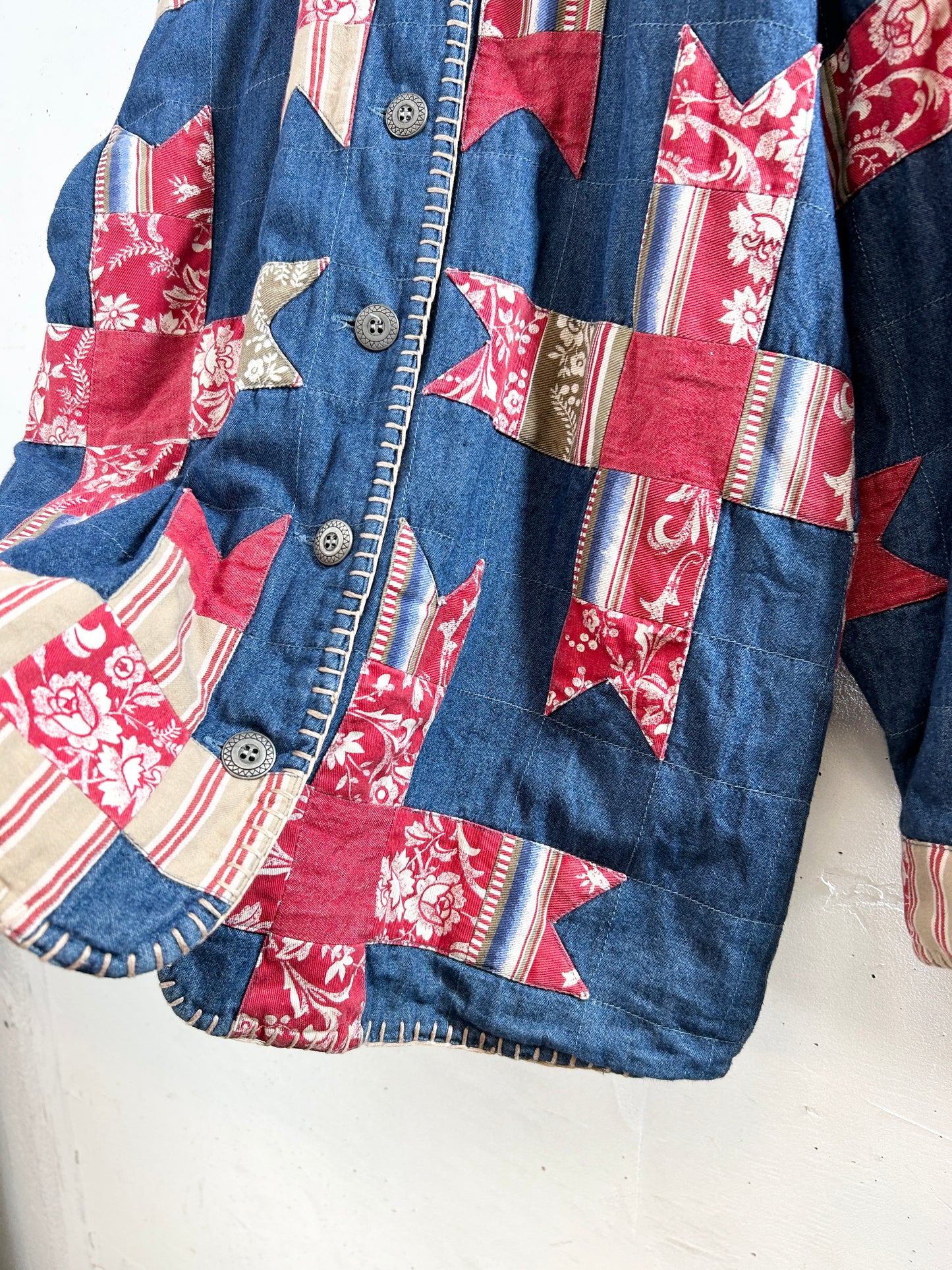 Vintage Denim Patch Jacket 〜Susan Bristol〜 [I30233]