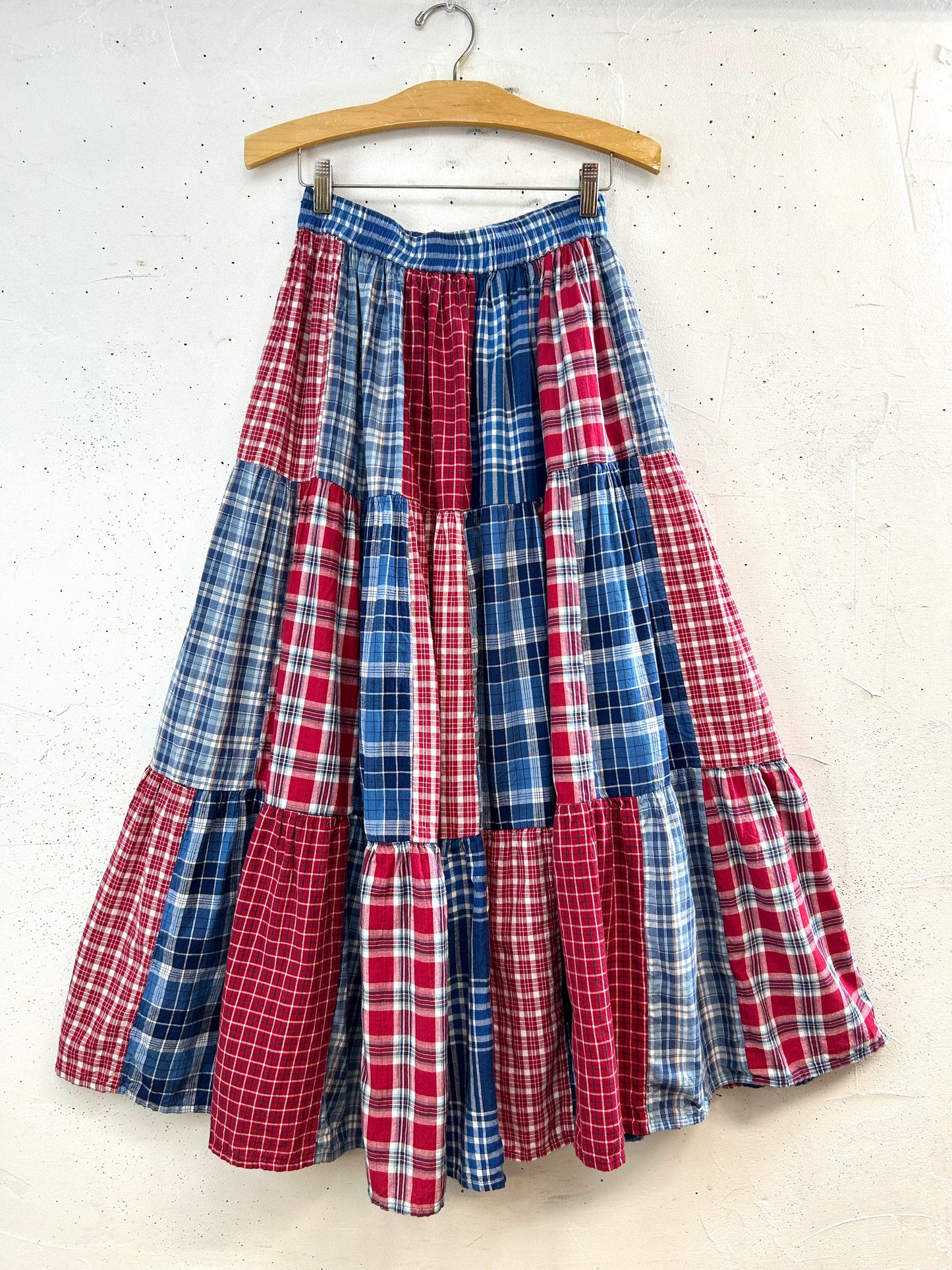 Vintage Patchwork Tiered Skirt [H33537]