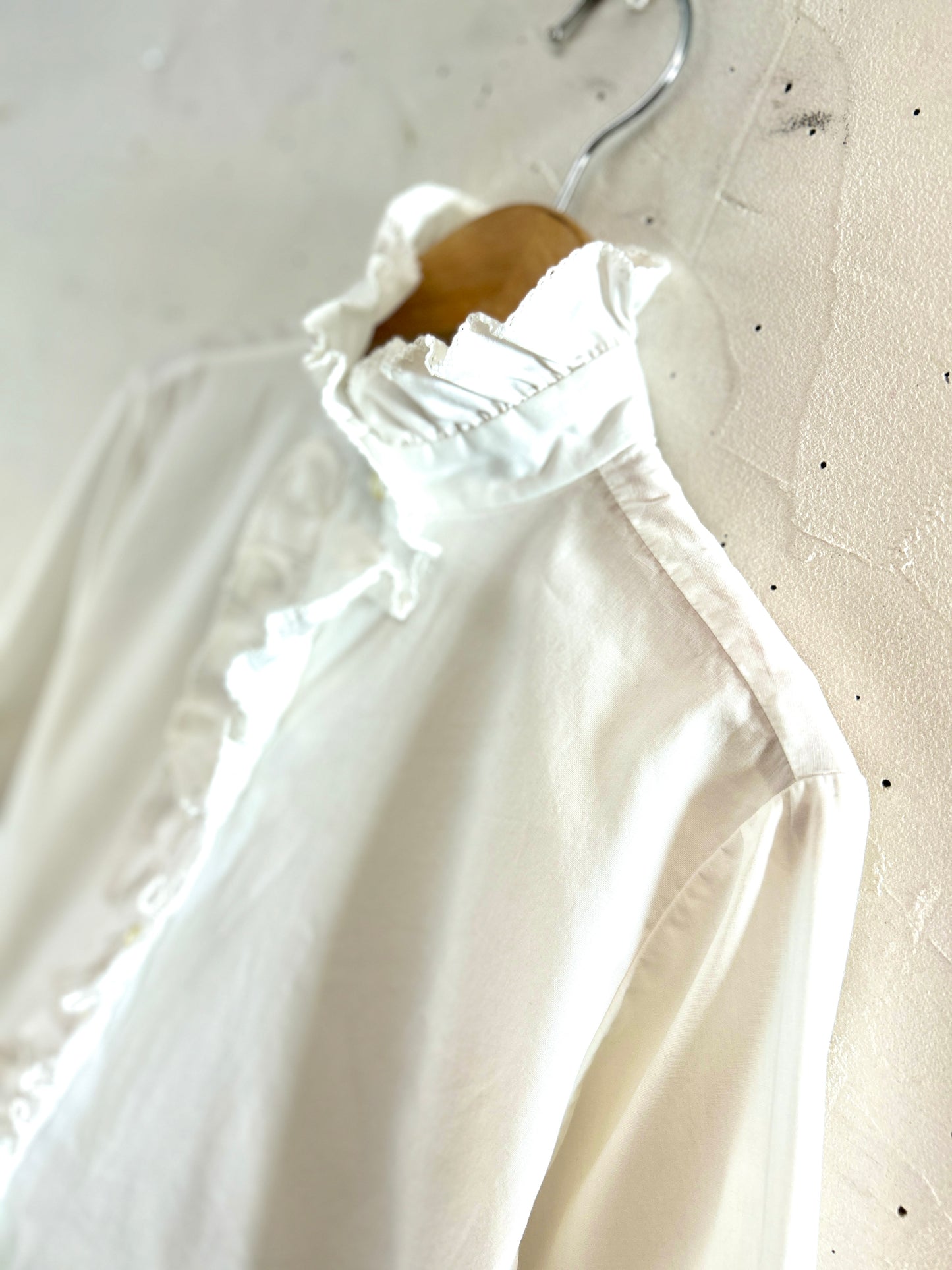 Vintage White Blouse  MADE IN USA[K30845]