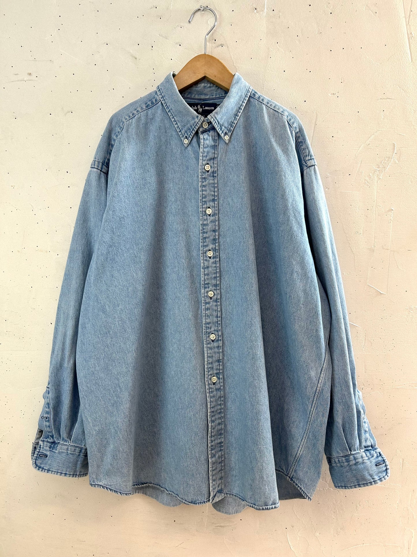 Vintage Denim Shirt XXL ~Ralph Lauren~ [D30001]
