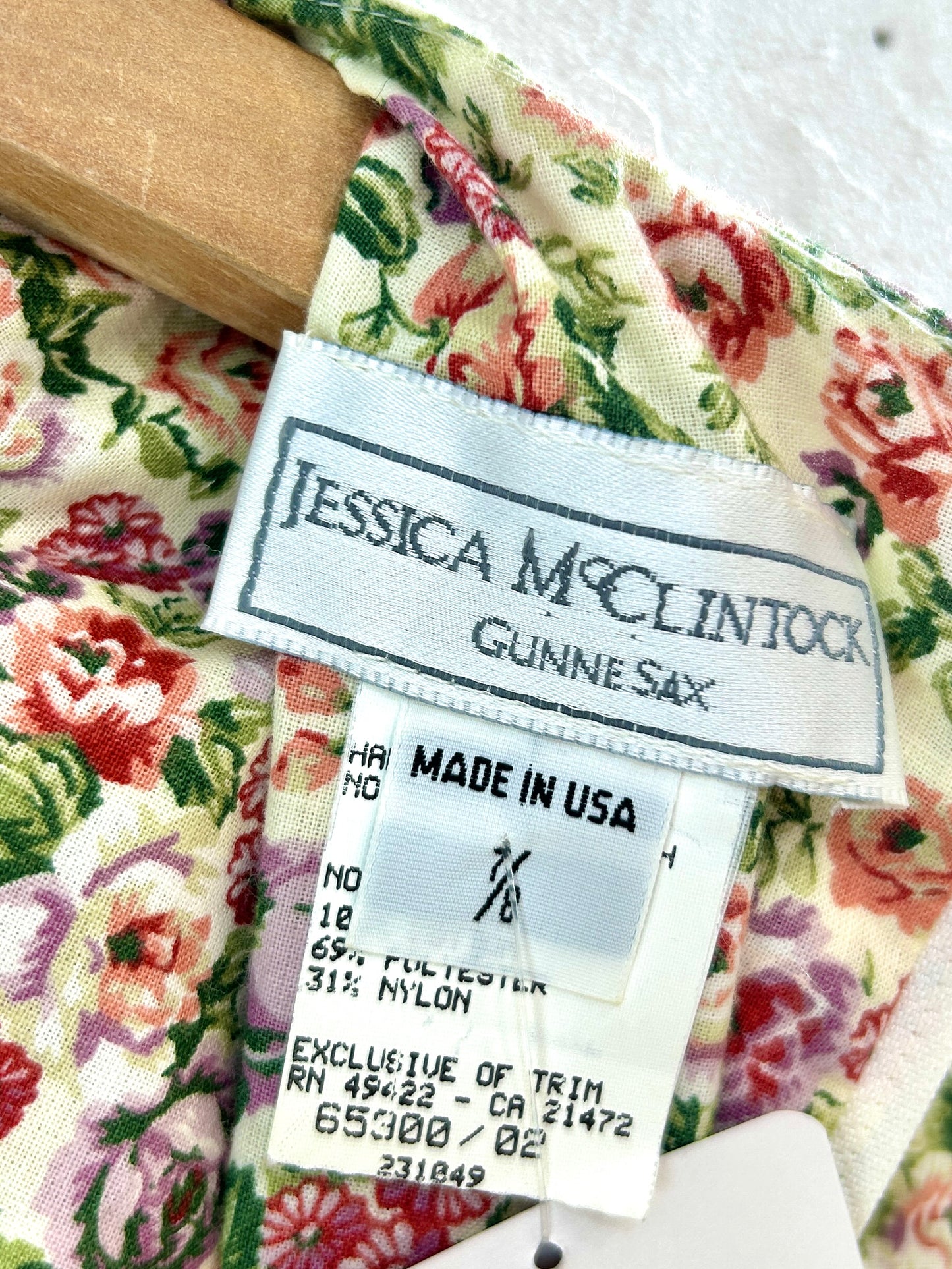 '80s Vintage Dress 〜JESSICA McCLINTOCK〜 MADE IN USA [G32969]