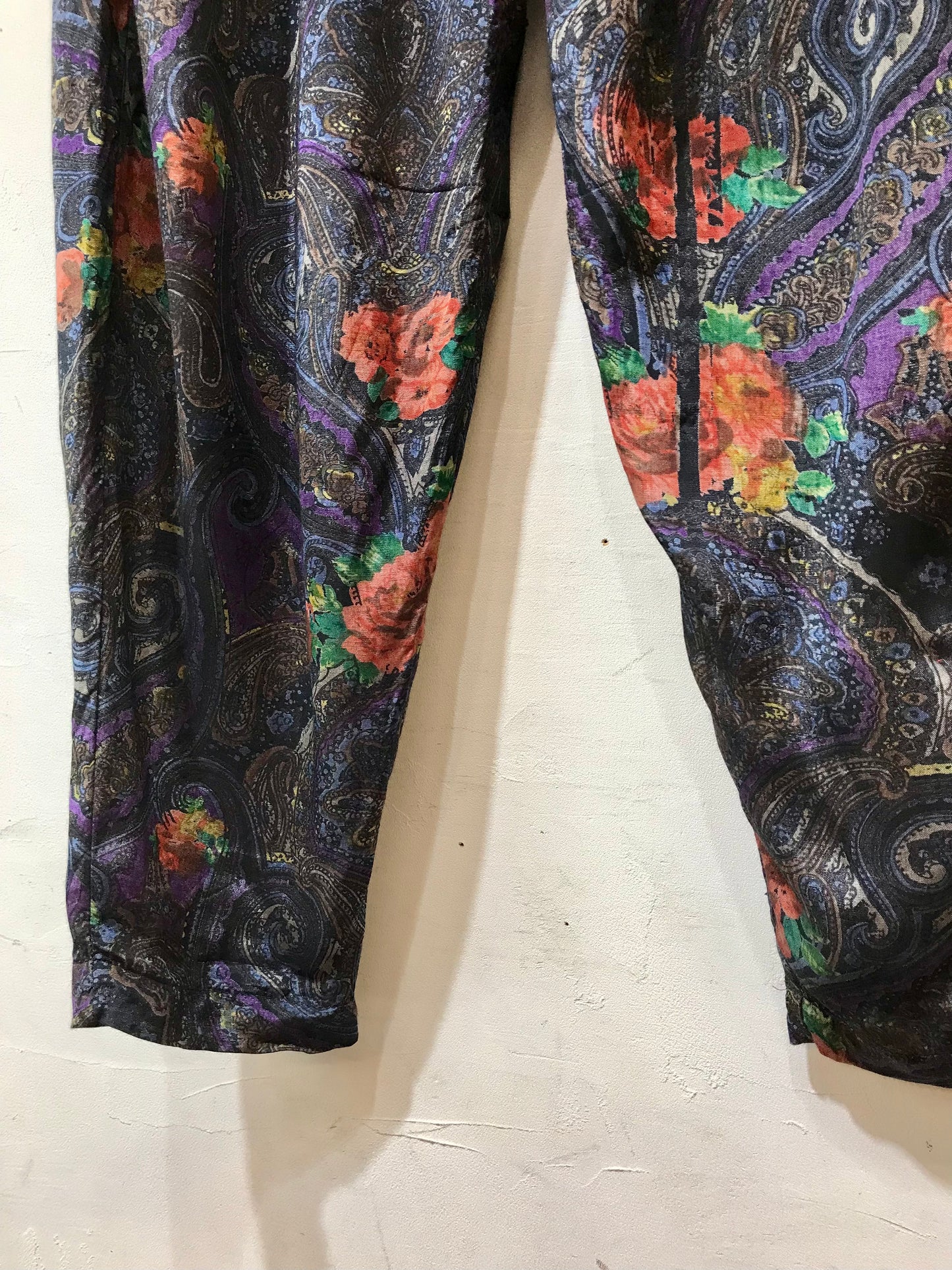 Vintage Rayon Set Up Blouse ＆ Pants [K25603]