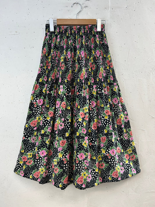 Vintage  Flower Skirt [H30885]